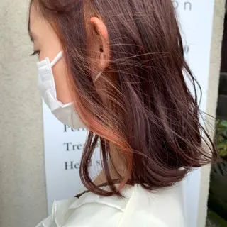 ミディアム カラー ヘアアレンジ yuka .のヘアスタイル