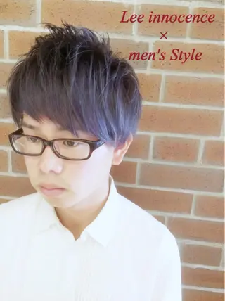 ショート カラー パーマ メンズ カラー/髪質改善スペ シャリスト宮本　伸一のヘアスタイル