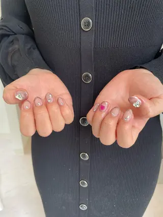 ネイル 束感まつ毛/ネイル/ LED♥KIRARAのマツエク・マツパデザイン