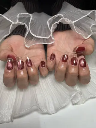 ネイル るか/透明感 カラー/アレンジのヘアスタイル