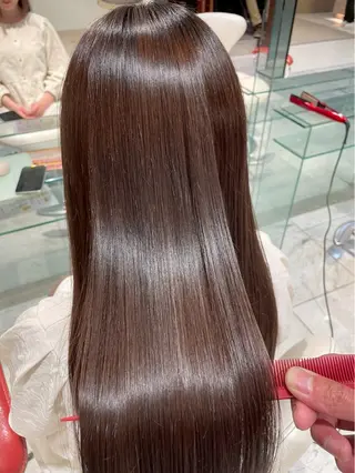 ロング 髪質改善✨縮毛矯正 ✨モデル様募集🔥のヘアスタイル