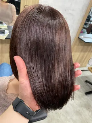 ミディアム カラー 髪質改善/レイヤー カット手塚奨のヘアスタイル