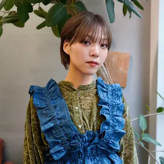 ショート 藤川迅 曲がる縮毛矯正のヘアスタイル