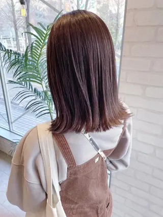 ミディアム カラー ケアブリーチ /髪質 改善/古橋圭史郎のヘアスタイル