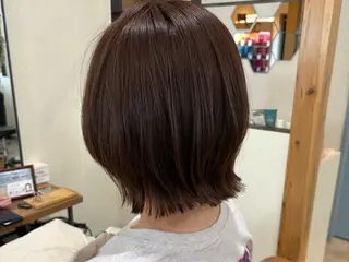 ショート 艶感暖色カラー /透明感/瀬戸山舞のヘアスタイル