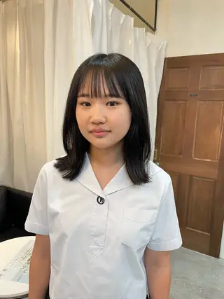 ミディアム 顔周りカット 🎀サヤカ🎀のヘアスタイル