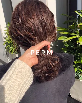 ミディアム カラー パーマ ヘアアレンジ キッズ オトナヘア🌸 harukaのヘアスタイル