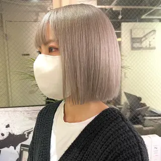 カラー 渋谷🎨ハイトーン× エクステ🎨レンのヘアスタイル