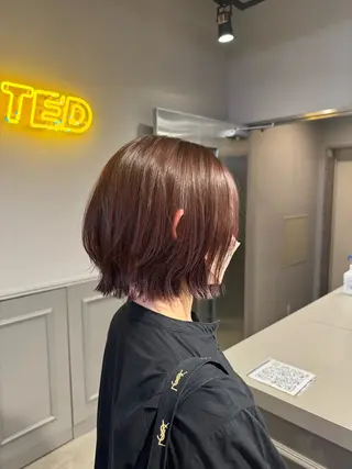 ショート カラー ヘアアレンジ flammeum所属・ハイトーン/ボブ /misakiのヘアスタイル