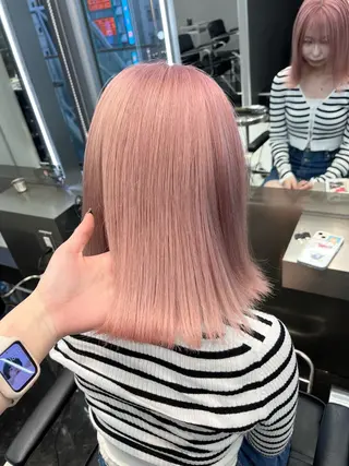 ミディアム カラー 韓国ヘア🖤/透明感 shihoのヘアスタイル