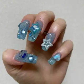 ネイル GO TODAY 吉祥寺Glint所属・うの 韓国ﾈｲﾙ໒꒱⋆⭒˚のネイルデザイン