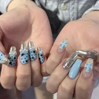 ミディアム 小川 柚香のネイルデザイン