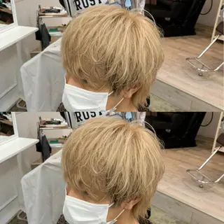 ショート カラー メンズ メンズ専門店 店長 小柳 裕夢のヘアスタイル