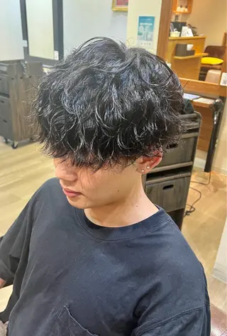 ショート パーマ メンズ アトリエNew York三ノ輪店所属・miku 三ノ輪のヘアスタイル