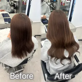 ロング カラー ヘアアレンジ メンズ 羽エク指名No1✨️ シールエク🌙しぇるのヘアスタイル