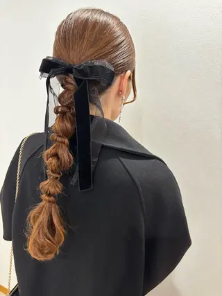 ヘアアレンジ ヘアセット🎀推し活 市川駅近🩵MIHOのヘアスタイル