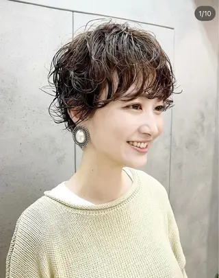 ショート パーマ sand 大阪梅田所属・ショートパーマ🌀 ✂︎小寺仁紫のヘアスタイル