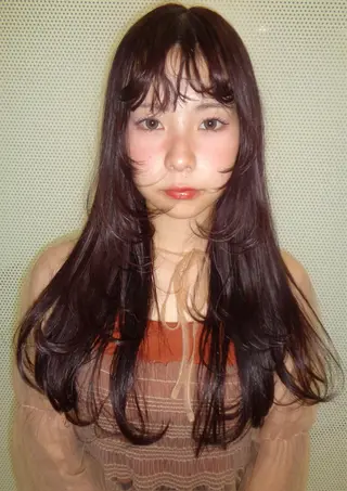 ロング カラー ヘアアレンジ カラー特化🎀/ 艶カラー🫧渋谷のヘアスタイル