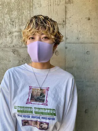 ショート ハイトーンNo.1✨ パーマ✨イマイタツヤのヘアスタイル