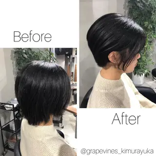 ショート EGAO所属・yuuka🌻 ハイライト/艶カラーのヘアスタイル