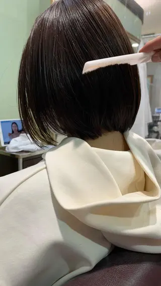 ショート タンバルモリパーマ 礒井メンキのヘアスタイル