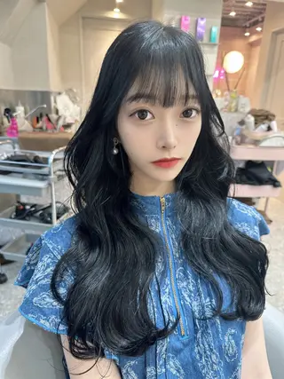 ロング カラー 新宿/韓国風レイヤー エクステ/YUTOのヘアスタイル