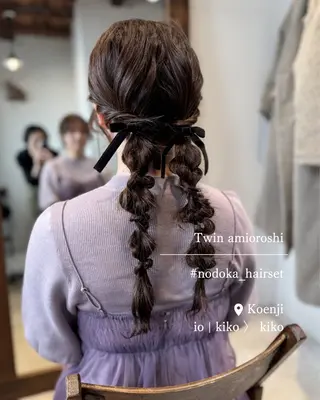 ロング ヘアアレンジ お呼ばれセット🕊️ 高円寺/太田和のヘアスタイル