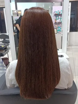 ロング 【縮毛矯正/レディー スカット】美涼🎀のヘアスタイル