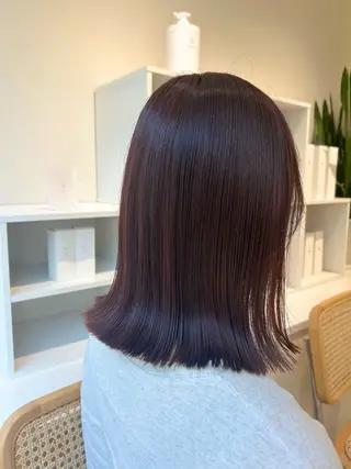 ミディアム カラー 🩰ニシムラヒカリ 半個室salon♡*のヘアスタイル