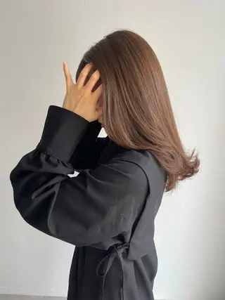 ミディアム 松本 結のヘアスタイル