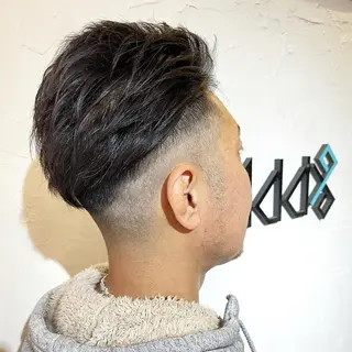 ショート カラー パーマ ヘアアレンジ メンズ Add9 柳田健登のヘアスタイル