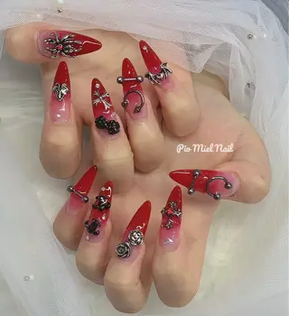 ネイル momo 長さだしのネイルデザイン