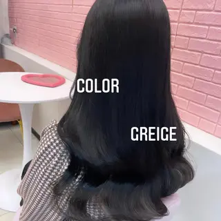 ロング カラー エクステ🩵ブリーチ 韓国ヘア🩵KAEのヘアスタイル