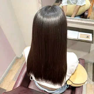 ロング なつき/ 艶カラー/縮毛矯正のヘアスタイル