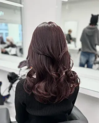 セミロング カラー 艶モテ・韓国スタイル 🤍りんのヘアスタイル