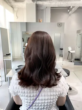 セミロング ulan所属・髪質改善/艶カラー✨ /杉田のヘアスタイル
