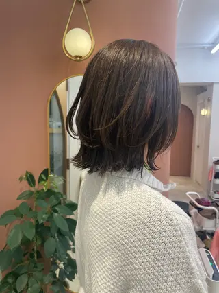 ミディアム ショート・ボブ 中村俊哉のヘアスタイル