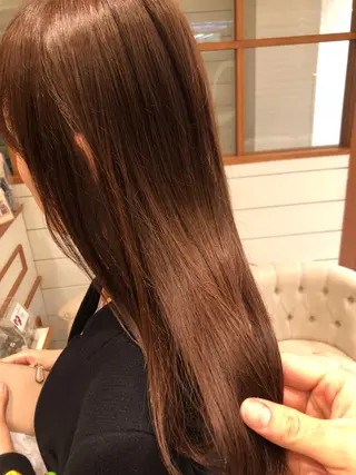 ミディアム カラー 渋谷/韓国風 西原直樹のヘアスタイル