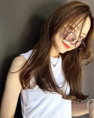 ロング ヘアアレンジ 韓国風🦋🦋モテ ヘアMIKU/表参道のヘアスタイル