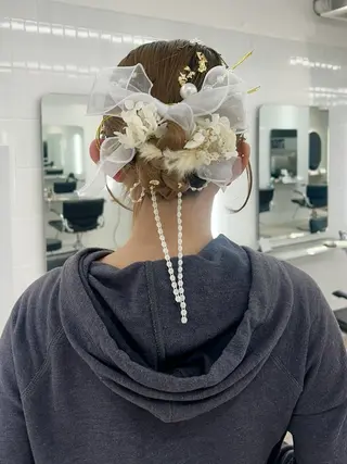 ヘアアレンジ 卒業式ヘアセット🎀 ヘアアレンジのヘアスタイル