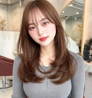 カラー 顔周り指名NO.1 🤍似合わせ／Maoのヘアスタイル