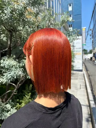 ミディアム カラー 木村 朱壱のヘアスタイル