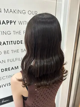 セミロング カラー 🐰根本 姫音｜ 淵野辺カラー🤍🫧のヘアスタイル