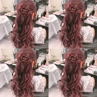ロング カラー ヘアアレンジ 🌷MAYU 🌷のヘアスタイル