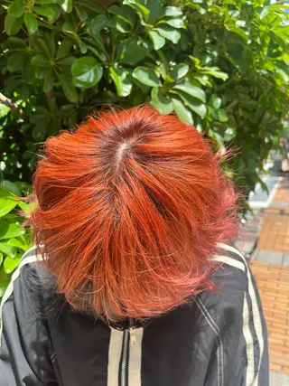 ミディアム カラー JIN/暖色カラー /髪質改善/艶髪のヘアスタイル