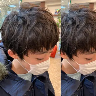 ショート パーマ メンズ 三ツ井凌 【ヘアケアサロン】のヘアスタイル