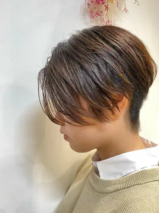 ショート ブリーチなし/暖色/ 透明感/なおやのヘアスタイル