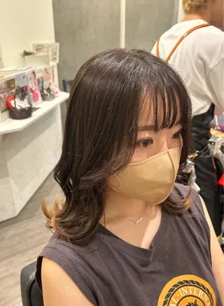 ミディアム 片平 帆香のヘアスタイル