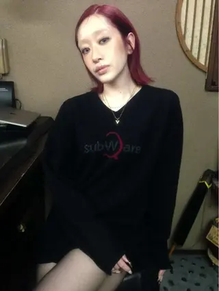 ミディアム カラー toshima akariのヘアスタイル