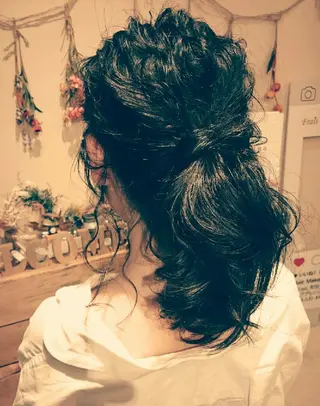 ヘアアレンジ ミディアム ヘアセット/髪質改善 /カラー/TADOのヘアスタイル